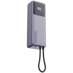 Batterie externe Xiaomi 165 W 10 000 mAh avec câble intégré (1 port USB-C et 1 câble USB-C) - Puissance combinée jusqu'à 165 W