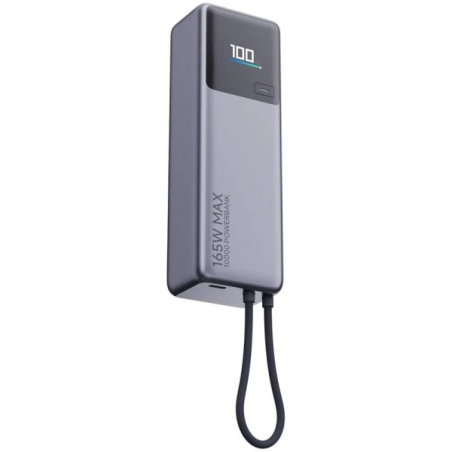 Batterie externe Xiaomi 165 W 10 000 mAh avec câble intégré (1 port USB-C et 1 câble USB-C) - Puissance combinée jusqu'à 165 W