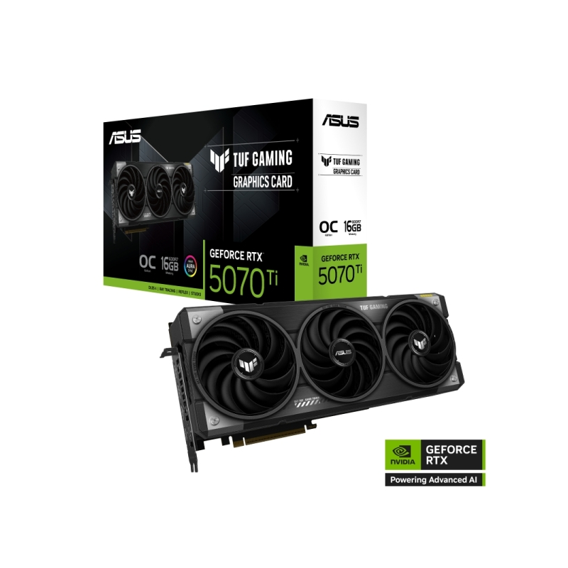 Carte graphique Asus TUF GeForce Gaming RTX5070TI-O16G 16 Go GDDR7 OC Edition