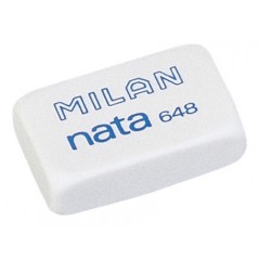 gomme blanche rectangulaire Milan nata
