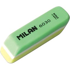 Gomme rectangulaire bicolore Milan 6030