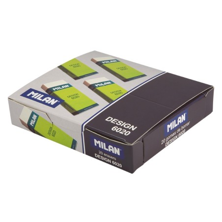 Gomme à dessin Milan Nata 6020 blanche lot de 20
