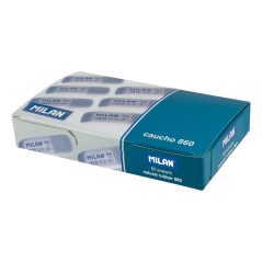 Gomme biseautée Milan 860 lot de 60 plusieurs couleurs
