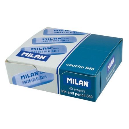 Gommes Milan 840 lot de 40 rose et bleu multicolores