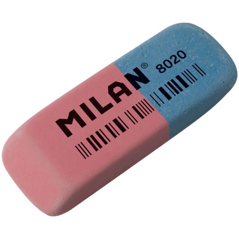 Gomme biseautée Milan 8020 lot de 20 couleurs assorties Gomme biseautée Milan 8020 lot de 20 couleurs assorties