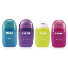 Taille-crayon gomme Milan Capsule lot de 12 - acier carbone

