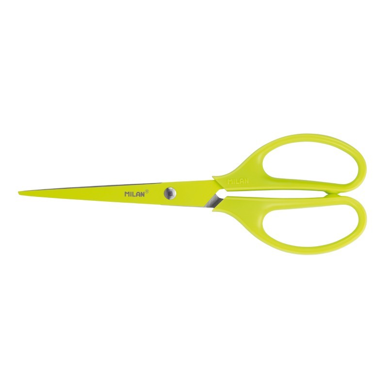 Milan Ciseaux Acid - Lame Inox - Manche Plastique - 17cm - Jaune Milan Ciseaux Acid - Lame Inox - Manche Plastique - 17cm - Jaune
