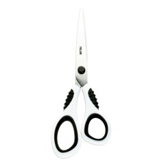 ✅ Milan Ciseaux - Lame Inox - Manche Ergonomique - 20,5cm - Blanc couleur Blanc en stock
