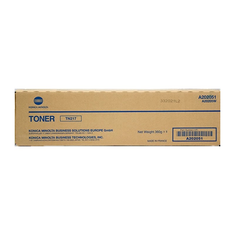 Konica Minolta Toner TN217 noir - A202031/A202051/TN217