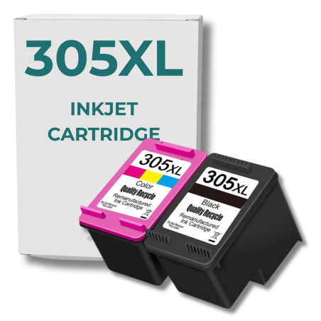 Pack compatible avec HP 305 XL noir et couleur haute capacité