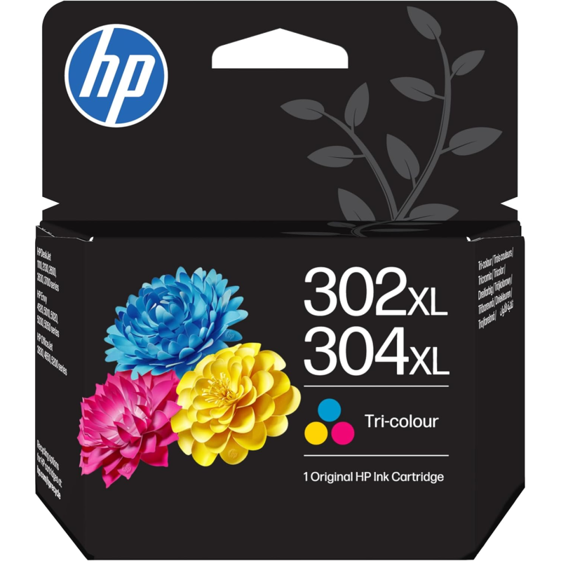 Cartouche d'encre couleur authentique HP 302XL/304XL - B7RT8AE