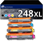 Pack 4 Toners 123CONSOMMABLES compatible avec Brother TN248 XL