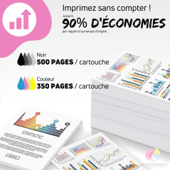 Pack compatible avec EPSON 604XL, 4 cartouches