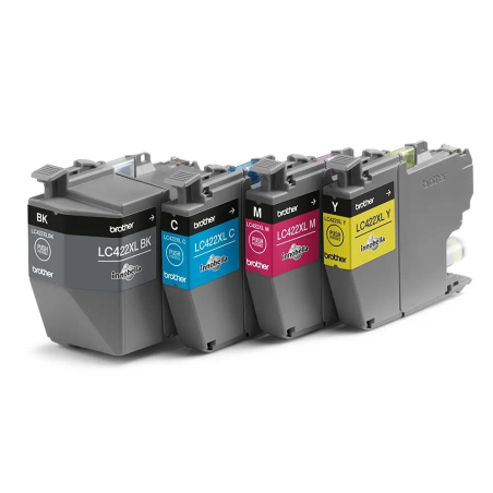 Brother LC422XL Lot de 4 cartouches d'encre d'origine - LC422 XL VAL