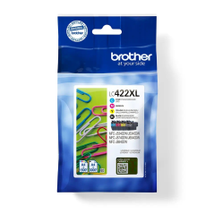 Brother LC422XL Lot de 4 cartouches d'encre d'origine XL qualité fia