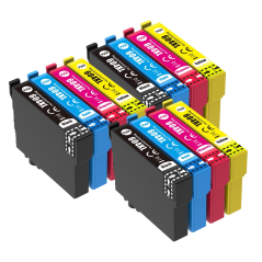 Pack compatible avec EPSON 604 XL, 12 cartouches haute capacité