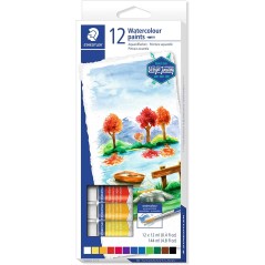 ✅ Staedtler Lot de 12 Tubes Aquarelle 12ml couleur Plusieurs couleurs en stock