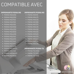 Pack compatible avec CANON PG-540 XL/CL-541 XL noir et couleur XL