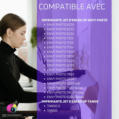 Pack compatible avec HP 303 XL (T6N04AE/T6N03AE) noir et couleur
