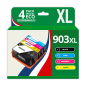 Pack 4 cartouches compatibles HP 903XL