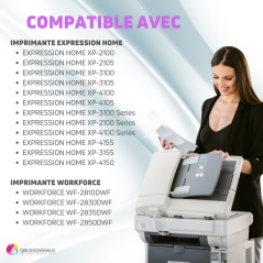 Pack 4 cartouches compatible EPSON 603 XL
