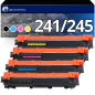 Pack 4 Toners compatible BROTHER TN-241/TN-245 XL