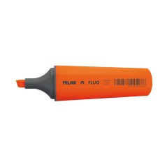Marqueur fluorescent orange Milan - Lot de 12 - Pointe biseautée

