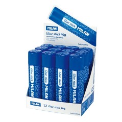 ✅ LOT de 12 Grand Bâton de Colle Milan - Capacité 40gr - Sans Solvant - Séchage Rapide - Usage Scolaire coule en stock