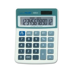 Calculatrice de bureau Milan 12 chiffres blanc bleu