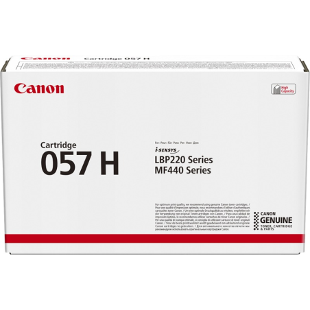 Canon Toner Noir 057H (3010C002) pour impressions nettes et durables