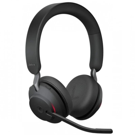 Casque stéréo Bluetooth Jabra Evolve2 65 MS avec microphone - Suppression du bruit - Jusqu'à 37 h d'autonomie - Bandeau