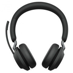 Casque stéréo Bluetooth Jabra Evolve2 65 MS avec microphone - Suppression du bruit - Jusqu'à 37 h d'autonomie - Bandeau