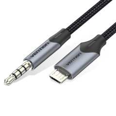 Adaptateur Micro-USB vers Jack 3.5 Vention CableTech USB 2.0 noir