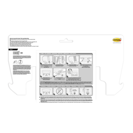 Panier de rangement pour salle de bain Command - Capacité : jusqu'à 3 kg - Comprend 4 bandes adhésives - Blanc
