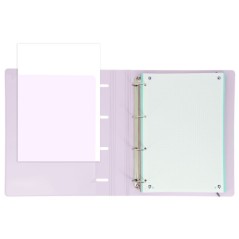 LOT 10 Oxford Classeurs A4+ 4 Anneaux Pastel