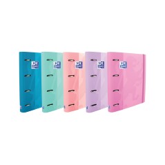 ✅ LOT 10 Oxford Classeurs A4+ 4 Anneaux Pastel couleur Plusieurs couleurs en stock