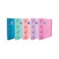 LOT 10 Oxford Classeurs A4+ 4 Anneaux Pastel