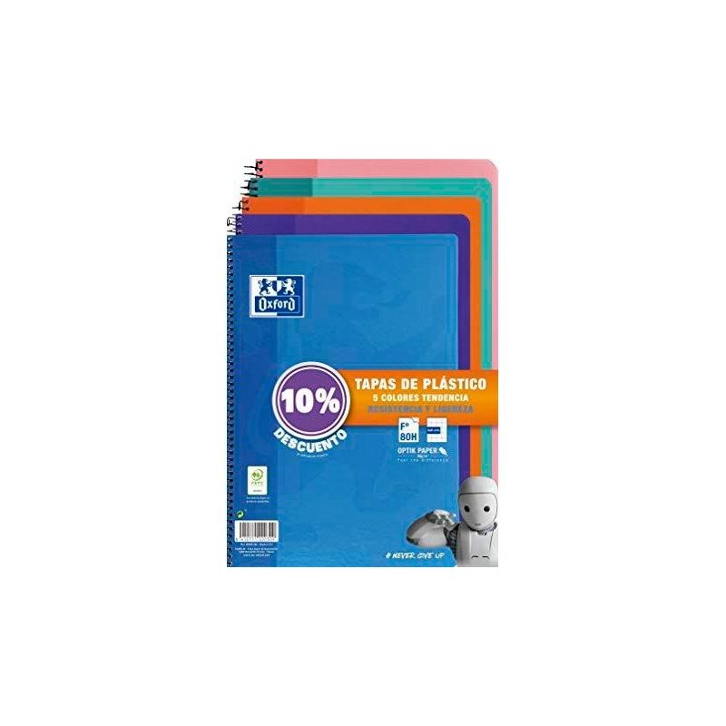 Oxford 5 Carnets 4x4mm Couleurs