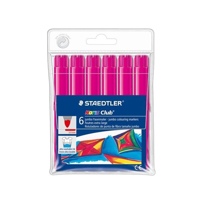 Surligneurs magenta Staedtler Noris Aquarelle 340 x6 - Papeterie