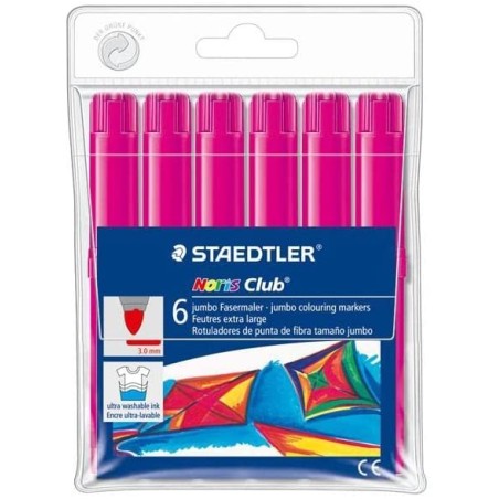 ✅ Staedtler Noris Aquarelle 340 Lot 6 surligneurs couleur magenta en stock