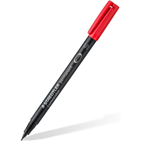 ✅ Staedtler Lumocolor 313 Lot 10 marqueurs couleur rouge en stock