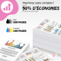 Pack 2 cartouches compatible avec HP 301 XL noir et couleur