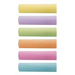 ✅ Milan Pack de 20 Maxi Craies - Rondes - Antipoussière - Ne Contiennent ni Caséine ni Plâtre - Couleurs Asso en stock