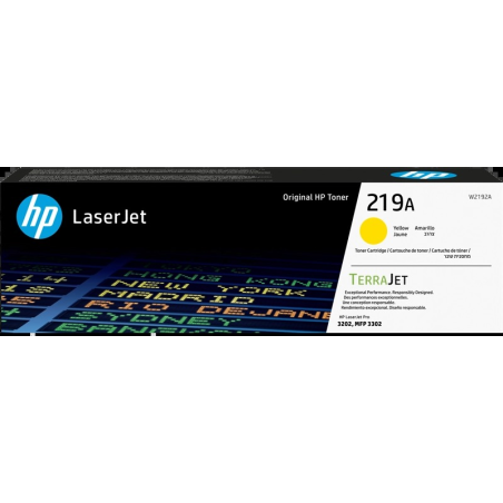 Cartouche de toner jaune authentique HP W2192A - 219A qualité garantie