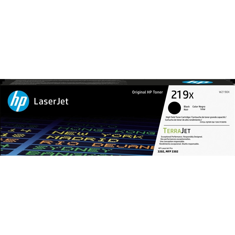 Cartouche de toner noir authentique HP W2190X - 219X Cartouche de toner noir authentique HP W2190X - 219X