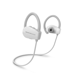Écouteurs Bluetooth blancs sport