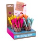 Stylos bille encre à l'huile 1 mm multicolores Apli x48