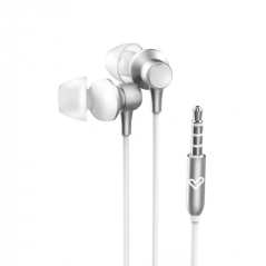 Casque blanc filaire micro