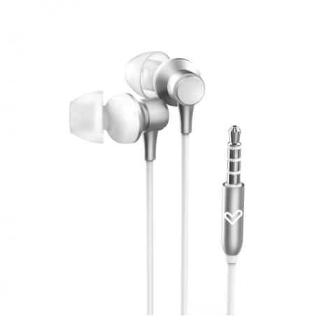 Casque blanc filaire micro