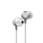 Casque filaire avec micro et volume, blanc Casque filaire avec micro et volume, blanc
